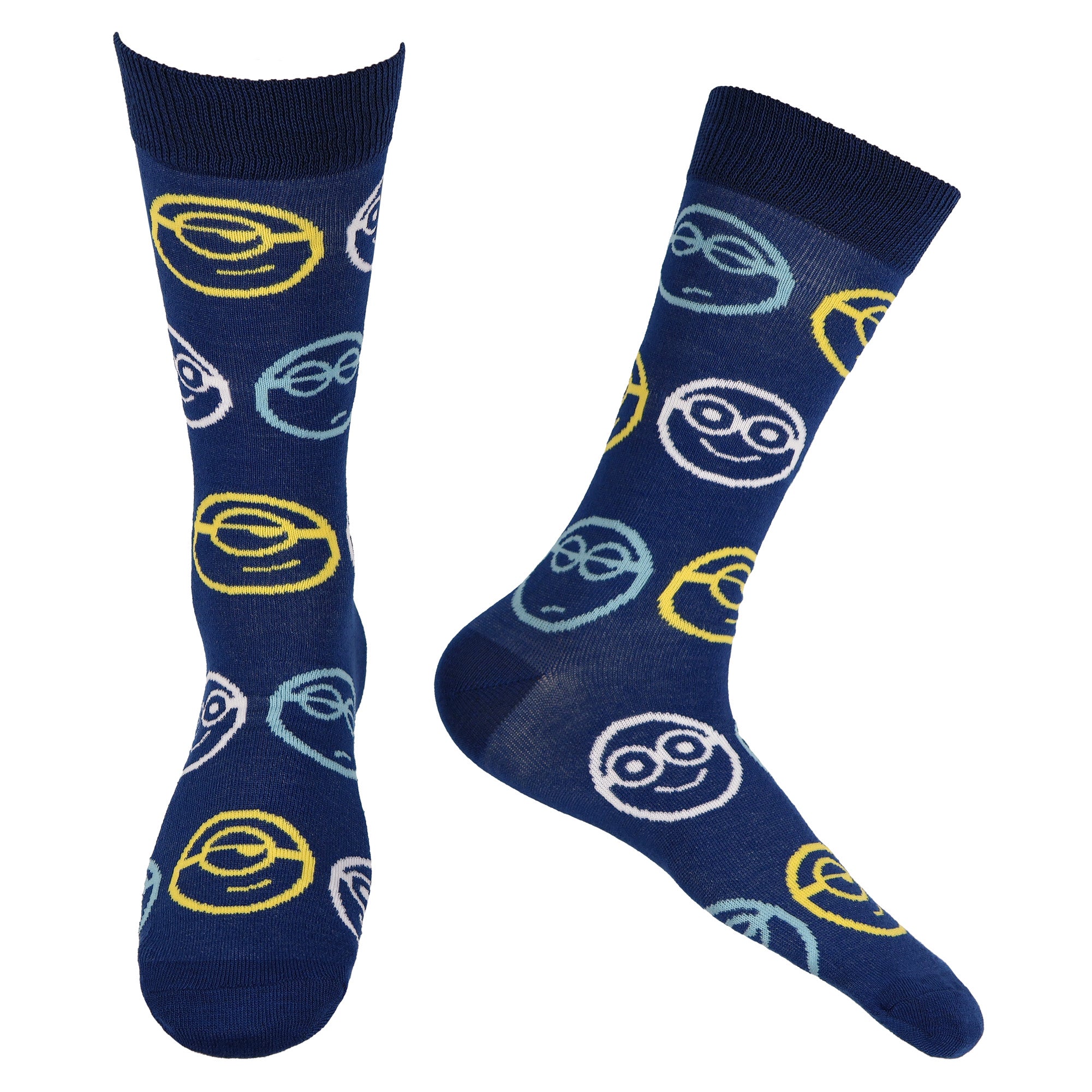 Minions Men's Crew Socks Novelty Movie-Inspired Mid-Calf, 5-Pack, Shoe Size 6-12