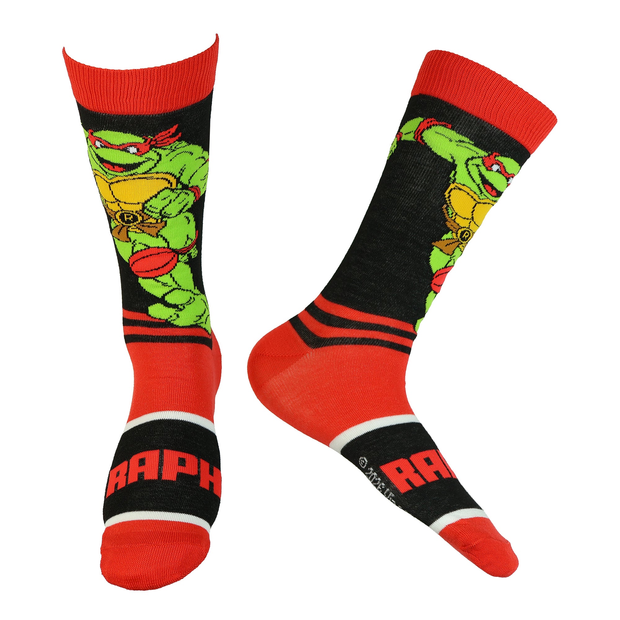 Teenage Mutant Ninja Turtles 5-Pack Character Mid-Calf Crew Socks Size 6-12