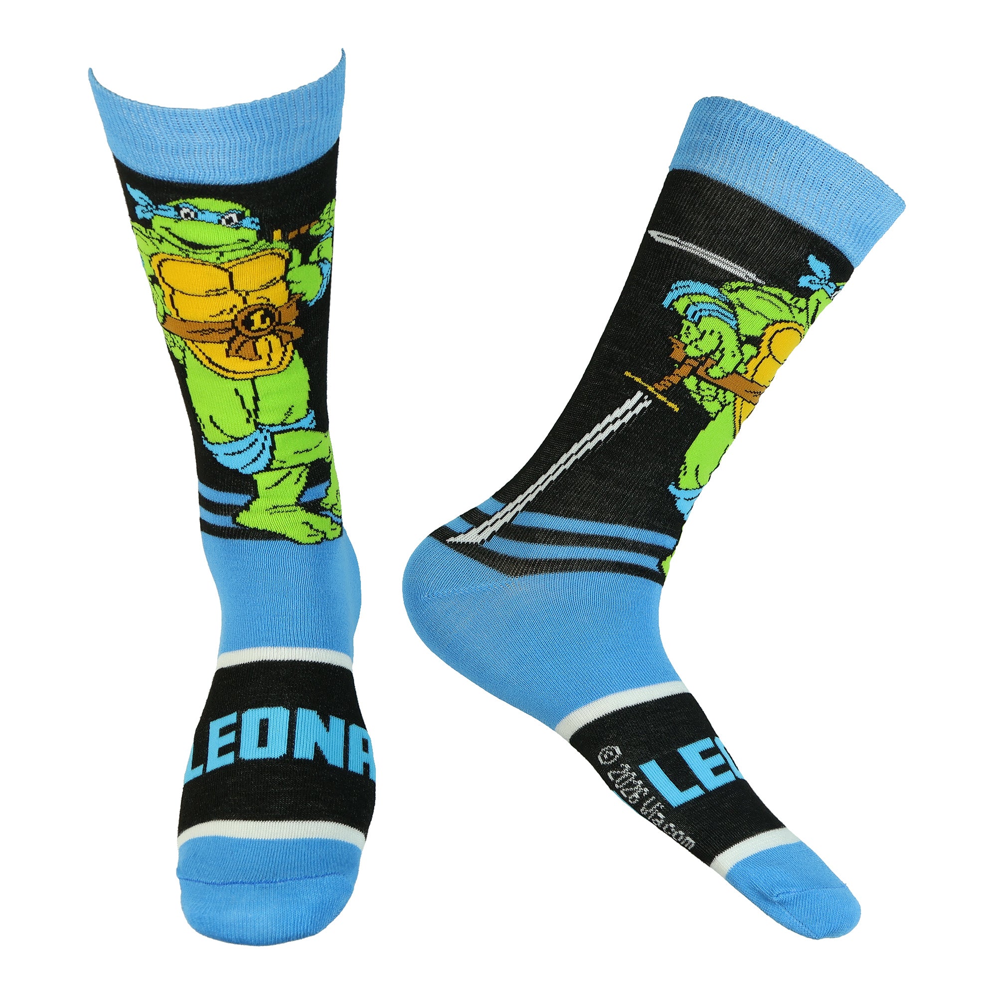 Teenage Mutant Ninja Turtles 5-Pack Character Mid-Calf Crew Socks Size 6-12