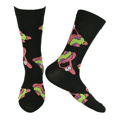 SpongeBob SquarePants Socks Men's 3 Pair Crew Sock and Gift Box Shoe Size 6-12