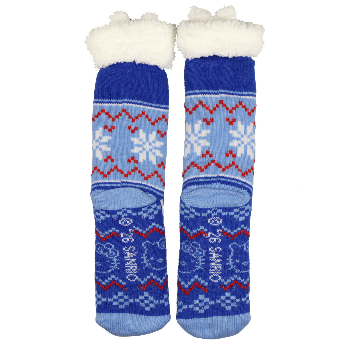 Hello Kitty Fluffy Fleece Lined Adult Non Slip Cabin Crew Sock Slippers