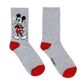 Disney Mickey Mouse Holiday Christmas Sweater Women's Crew Socks 5 Pack