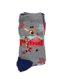 Rudolph The Red-Nosed Reindeer Women's Rudolph And Bumble Crew Socks 5 Pack