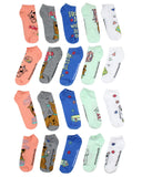 Scooby-Doo! Women's Life is Sweet Groovy Snacks 10 Pairs Low Cut Ankle Socks