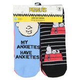 Peanuts Women's Funny Quotes 10 Pairs Low Cut No Show Ankle Socks Mix n' Match