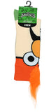 The Muppets Beaker Meep Meep Fuzzy Hair Adult Crew Socks