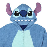 Disney Lilo & Stitch Adult Unisex Stitch Costume Faux Shearling Union Suit (Small)