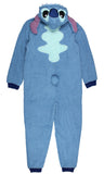 Disney Lilo & Stitch Adult Unisex Stitch Costume Faux Shearling Union Suit (Medium)