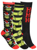 Dr. Seuss How The Grinch Stole Christmas Socks 3-Pack Storybook Gift Box Set