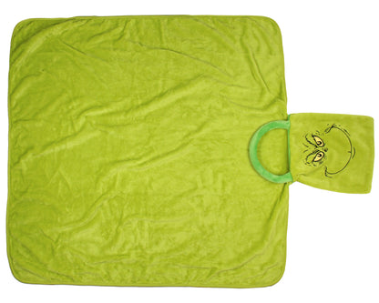 Dr. Seuss How the Grinch Stole Christmas Holiday Tote Bag Throw Blanket 40"x39" - Seven Times Six