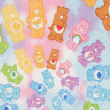 Care Bears Retro Rainbow Swirl Soft Fleece Throw Blanket 60"x45" For Couch & Bed