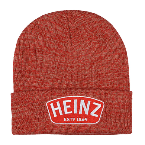 Heinz EST 1869 Adult Beanie Embroidered Patch Logo Cuffed Knit Skull Cap OSFM