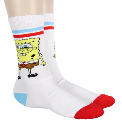 Spongebob SquarePants Socks Men's Bikini Bottom Bunch 5-Pair Crew Socks