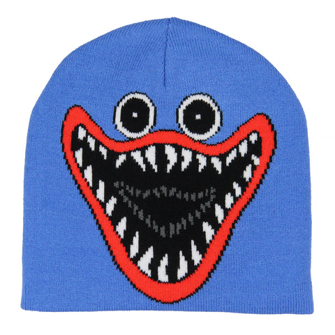 Poppy Playtime Kids Huggy Big Face Design Knitted Beanie Hat for Boys and Girls