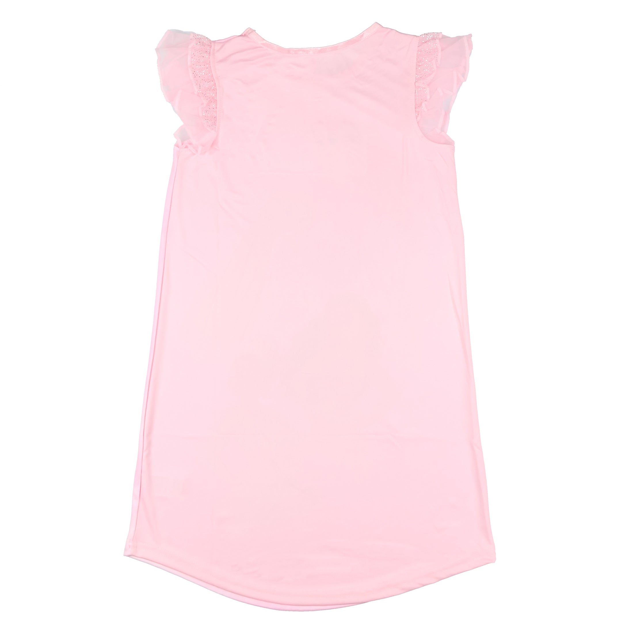 Disney Princess Nightgown Girls' Princess Group Ruffle Sleeve Sleepwear (4)