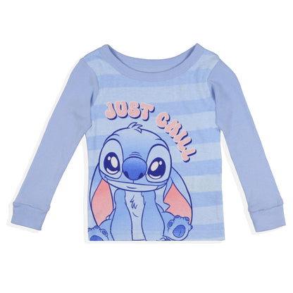 Disney Stitch Pajamas Infant Just Chill 4-Piece Tight Fit Sleep Set