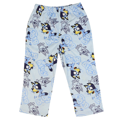 Bluey Pajamas Boys' 2-Piece Coat Front Flannel Lounge Sleep Set