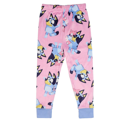 Bluey Pajamas Girls' Polly Puppy 2-Piece Tight Fit Lounge Sleep Set