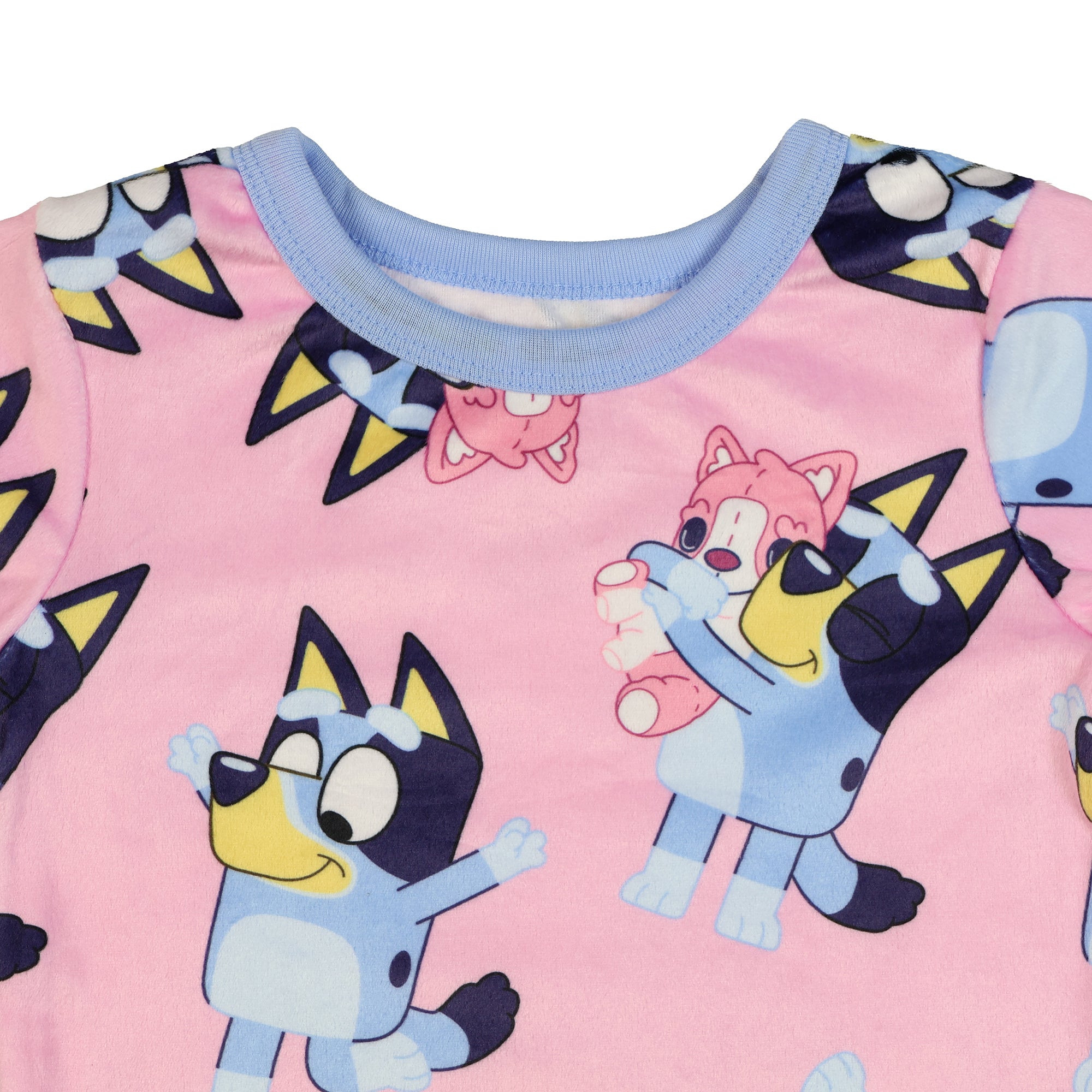 Bluey Pajamas Girls' Polly Puppy 2-Piece Tight Fit Lounge Sleep Set