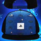 Sony Playstation Embroidered Logo Patch Gaming s Youth Flat Bill Hat