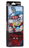 Marvel Comics Spiderman Captain America Thor Character 3-Pack Adult Crew Socks