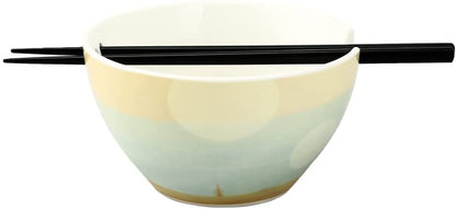 Star Wars The Mandalorian Ceramic Ramen Noodle Bowl with Chopsticks