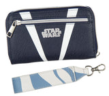 Star Wars Ahsoka Tano Full Zip Closure Wrist Strap Wallet w/ Tech Pocket