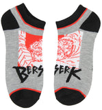 Berserk Socks Anime Guts Brand Of Sacrifice 5 Pack Mens No Show Ankle Socks