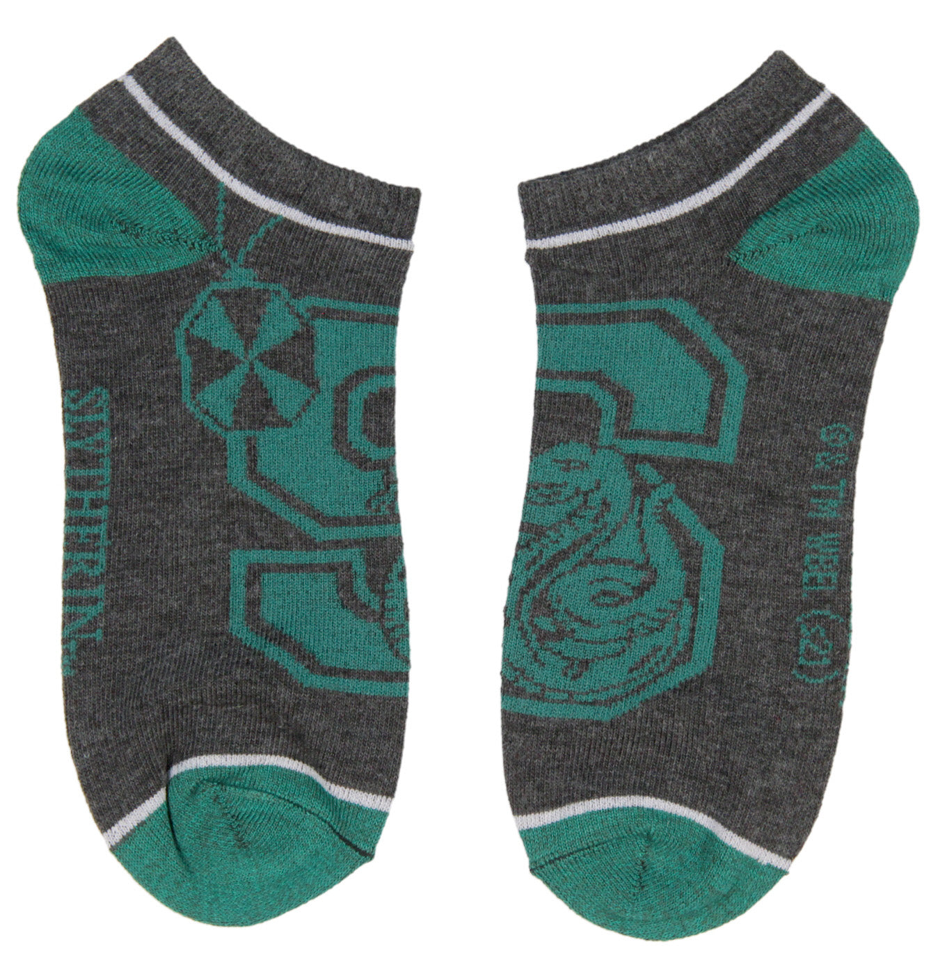 Harry Potter Adult Hogwarts Houses Varsity Logo Mix and Match Ankle Socks 5 Pack