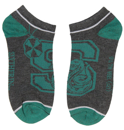 Harry Potter Adult Hogwarts Houses Varsity Logo Mix and Match Ankle Socks 5 Pack
