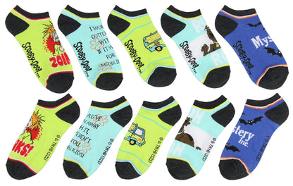 Scooby-Doo Socks Adult Mystery Machine Ruh-Roh 5 Pack Mix and Match Ankle Socks