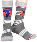 Space Jam Socks Original Film Logo Designs 5 Pack Adult Crew Socks