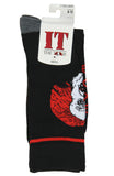 Stephen King's IT The Movie Pennywise The Clown 2 Pack Men's Athletic Crew Socks