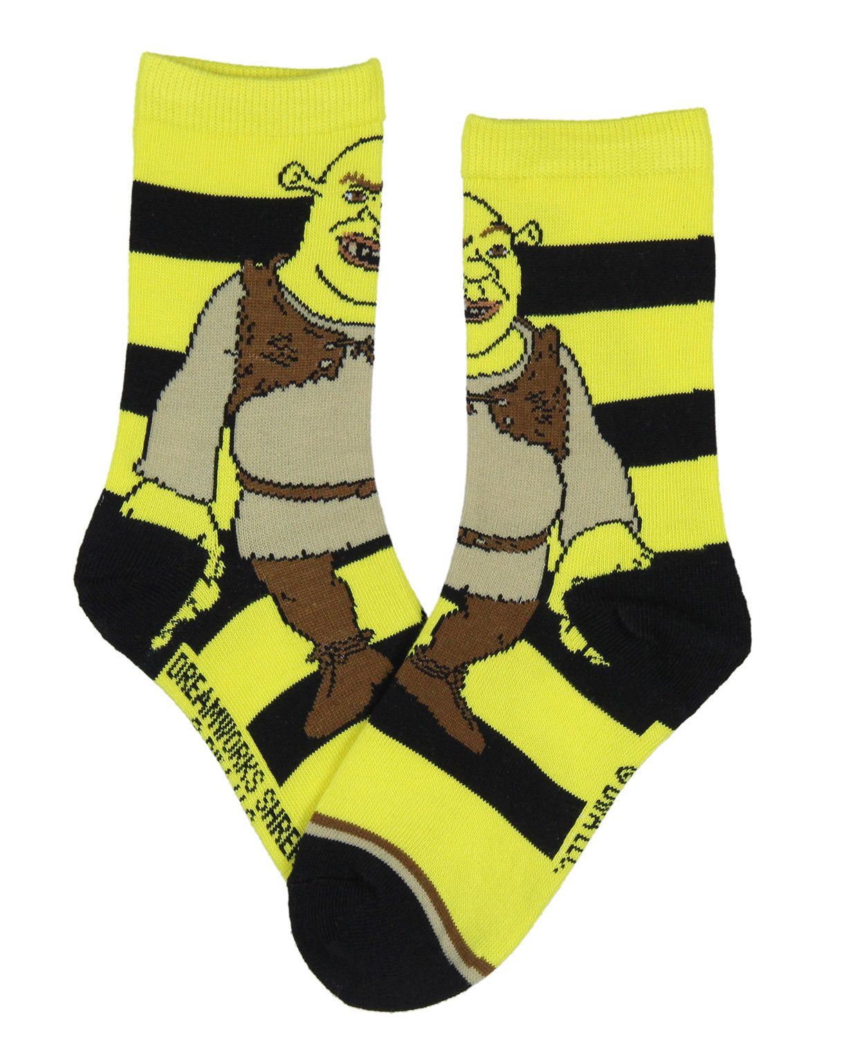 Shrek Boys' Socks Donkey And Shrek 2 Pairs Kids Athletic Crew Socks