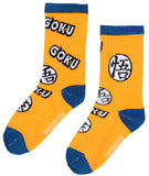 Dragon Ball Z Boys' Socks Goku Kame Symbols 2 Pairs Kids Athletic Crew Socks