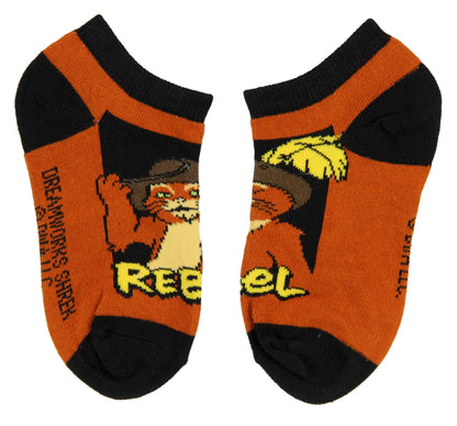 Shrek Boys' Socks Character Designs 4 Pairs Kids No Show Ankle Socks
