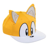 Sonic the Hedgehog Men's Hat Embroidered Character Face and 3D Ears Snapback Cap