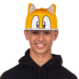 Sonic the Hedgehog Men's Hat Embroidered Character Face and 3D Ears Snapback Cap