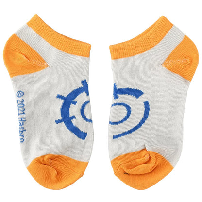 Nerf Nation Boys Casual Ankle Socks Orange Blue White 6-pack