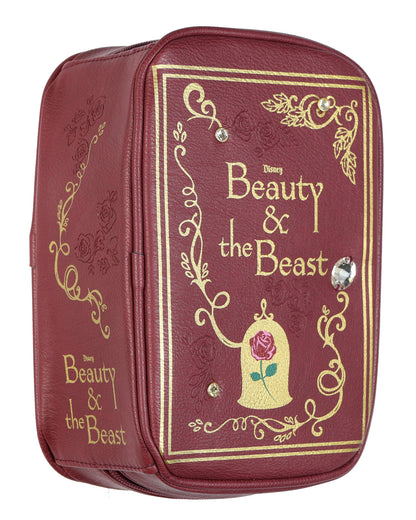 Disney Beauty and The Beast Storybook Cosmetic Toiletry Travel Bag, 8.5"