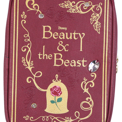 Disney Beauty and The Beast Storybook Cosmetic Toiletry Travel Bag, 8.5"