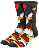 Sonic The Hedgehog Shadow Character Sublimated 360 Adult Crew Socks