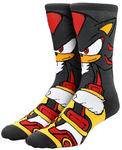 Sonic The Hedgehog Shadow Character Sublimated 360 Adult Crew Socks