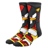 Sonic The Hedgehog Shadow Character Sublimated 360 Adult Crew Socks