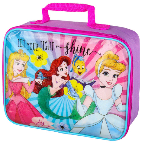 Disney Princess Let Your Light Shine Digital Holographic Lunch Box Bag Tote