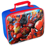 Marvel Comics Avengers Spiderman Iron Man Lunch Bag Insulated Lunch Box