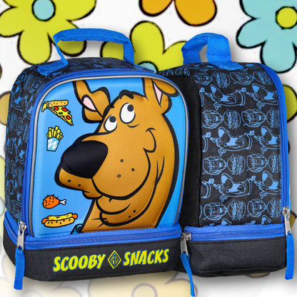Scooby-Doo Scooby Snacks Dual Compartment Insulated Lunch Tote Bag 10" - Seven Times Six