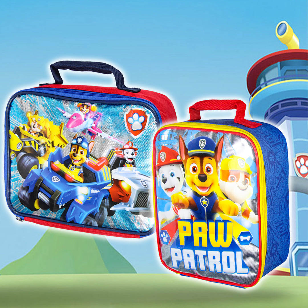 Paw Patrol Lunch Box Characters And Vehicles Lunch Bag Tote 10" - Seven Times Six