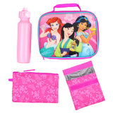 Disney Princess 16 inch Backpack for Girls 5 Piece School Lunch Box Set