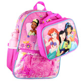 Disney Princess 16 inch Backpack for Girls 5 Piece School Lunch Box Set
